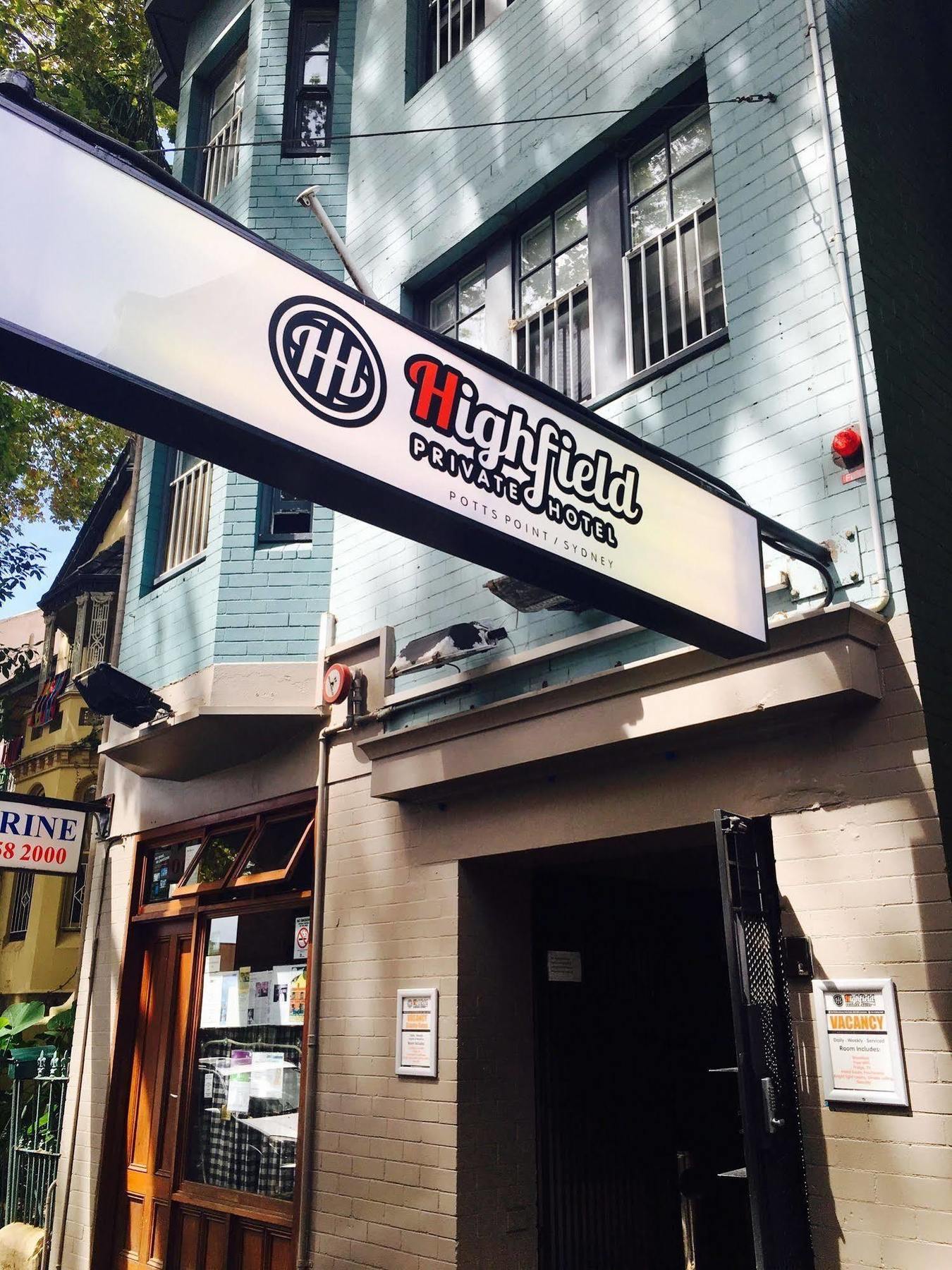 Highfield Private Hotel Sydney Exterior photo